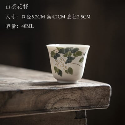 5 db-os kerámia teáscsésze készlet Kézzel készített teáskészlet teáscsésze Kung Fu teáskészlet kis teástál Vintage teáscsésze kínai teáskészlet Porcelán csészék