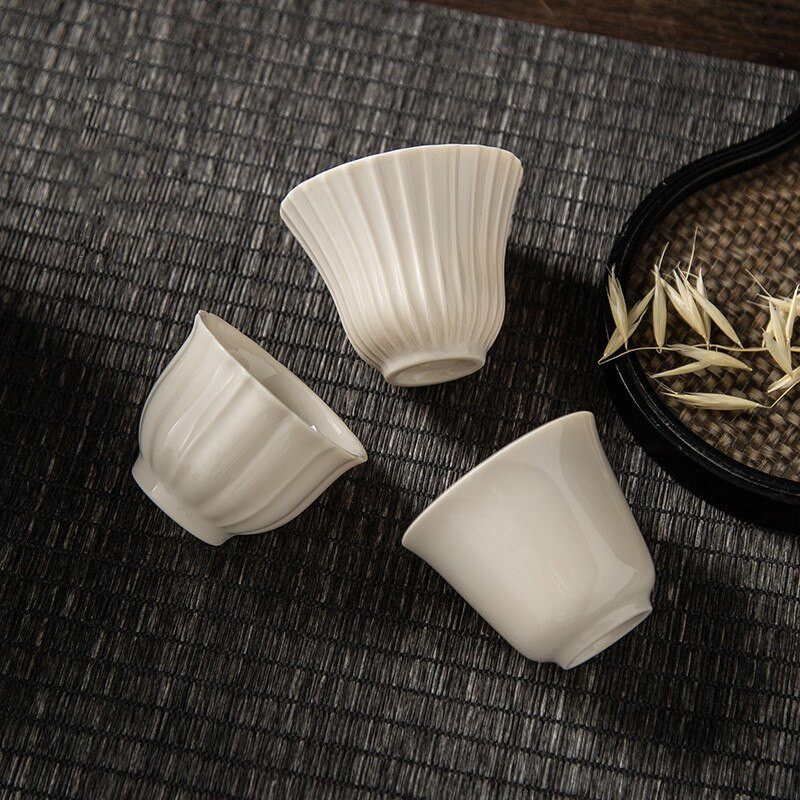 5 db-os kerámia teáscsésze készlet Kézzel készített teáskészlet teáscsésze Kung Fu teáskészlet kis teástál Vintage teáscsésze kínai teáskészlet Porcelán csészék