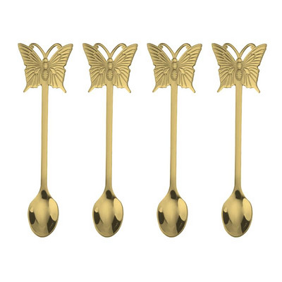 Žlica Žlice Leptir Led Vilin konjic Lopate Posluživanje pudinga Stol za predjelo Metalna večera Korejski koktel Kava Krema za miješanje