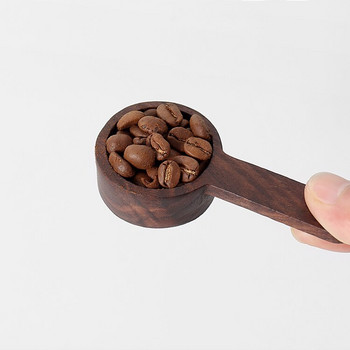 Κουτάλι καφέ καρύδι μεζούρα κουτάλι γραμμάρια οξιάς δοσομετρική σκόνη κουτάλι μασίφ ξύλο κοντό οικιακό ρετρό κουτάλι 8g10g.