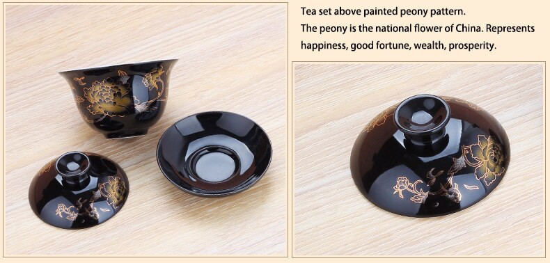 Keramický čajový riad Gaiwan, veľká miska gai wan z bieleho porcelánu, šálka Zisha, kung-fu šálka, ručne maľovaná miska na čaj, čajová súprava, tepelne odolná