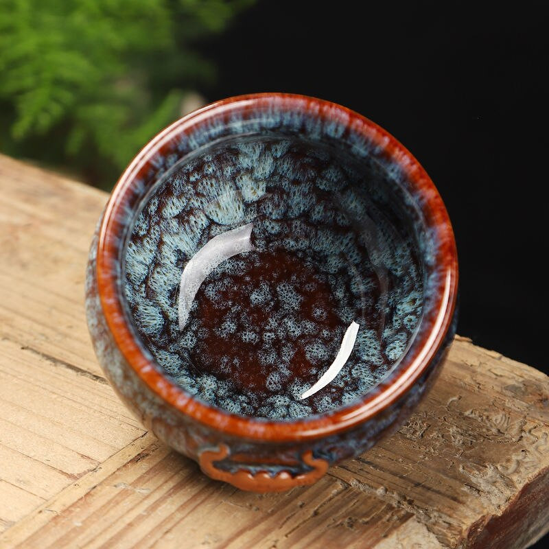 Keramická 200ml čajová šálka, miska na čaj, riad Jun Kiln Change Glaze Master Hat, šálka na čaj Kung Fu, sada šálok na čaj
