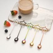 30 vnt Kūrybinis penkiakampis žvaigždutė nerūdijančio plieno kavos šaukštas medaus desertas maišymo šaukštas baras virtuvė restoranas vakarėlio įrankis