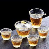 Aukštos kokybės plaktukas stiklinis arbatos rinkinys Japoniškas arbatinukas Kinų Kung Fu arbatos ceremonijos puodeliai Kavos puodeliai Stiklinis puodelis Gaiwan Arbatos puodas