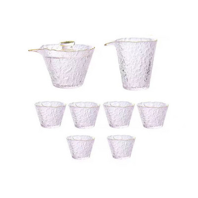 Aukštos kokybės plaktukas stiklinis arbatos rinkinys Japoniškas arbatinukas Kinų Kung Fu arbatos ceremonijos puodeliai Kavos puodeliai Stiklinis puodelis Gaiwan Arbatos puodas