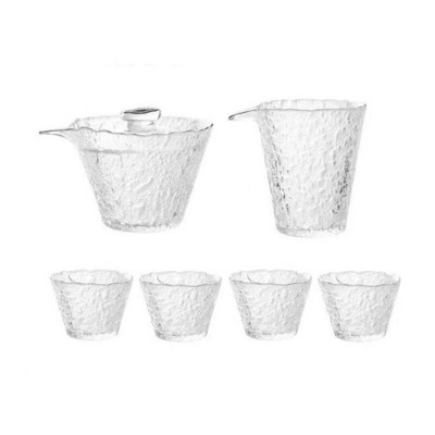 Aukštos kokybės plaktukas stiklinis arbatos rinkinys Japoniškas arbatinukas Kinų Kung Fu arbatos ceremonijos puodeliai Kavos puodeliai Stiklinis puodelis Gaiwan Arbatos puodas