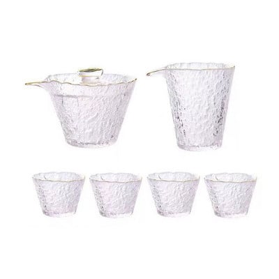 Aukštos kokybės plaktukas stiklinis arbatos rinkinys Japoniškas arbatinukas Kinų Kung Fu arbatos ceremonijos puodeliai Kavos puodeliai Stiklinis puodelis Gaiwan Arbatos puodas