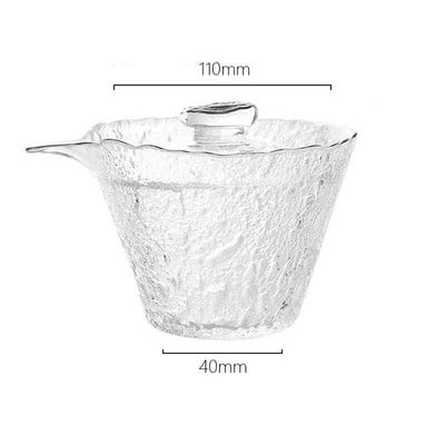 Aukštos kokybės plaktukas stiklinis arbatos rinkinys Japoniškas arbatinukas Kinų Kung Fu arbatos ceremonijos puodeliai Kavos puodeliai Stiklinis puodelis Gaiwan Arbatos puodas