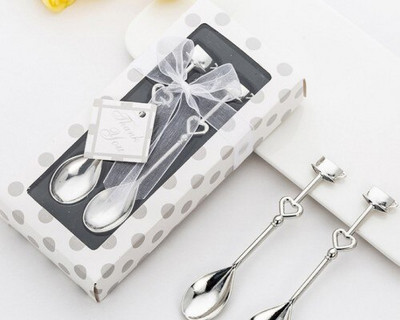 (50Pcs/lot=25Sets) Darovi za vaš poseban dan, srebrna glazbena nota, žličica za kavu, vjenčani darovi, pokloni za zabavu na temu čaja