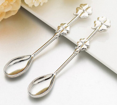 (50Pcs/lot=25Sets) Darovi za vaš poseban dan, srebrna glazbena nota, žličica za kavu, vjenčani darovi, pokloni za zabavu na temu čaja