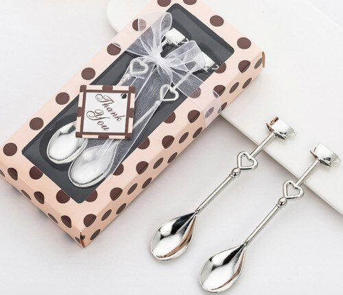 (50Pcs/lot=25Sets) Darovi za vaš poseban dan, srebrna glazbena nota, žličica za kavu, vjenčani darovi, pokloni za zabavu na temu čaja