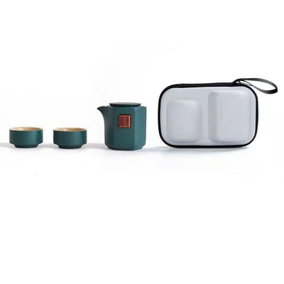 Express Cup utazási teáskészlet Hordozható Kung Fu teáskészlet Üveg teáskanna teáskanna Kerámia csészék és bögrék Samovar Vízforraló Teáskészlet Shu Puer