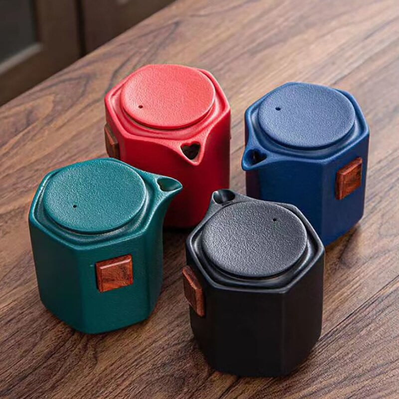 Express Cup utazási teáskészlet Hordozható Kung Fu teáskészlet Üveg teáskanna teáskanna Kerámia csészék és bögrék Samovar Vízforraló Teáskészlet Shu Puer