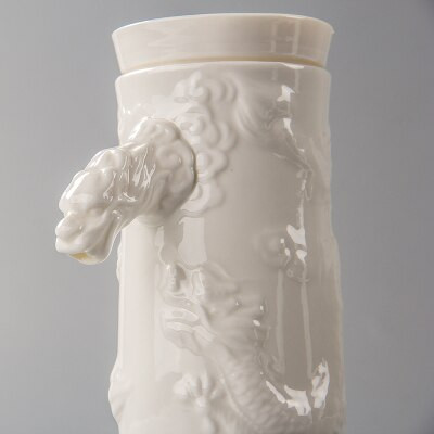 Kerámia teaszűrő Kezdőlap Fehér porcelán csúszóhálós teáskészlet Tartozékok Dombornyomott tea Minden Kung Fu Fekete tea Da Hong Pao teáskészlet