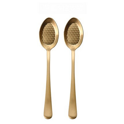 Înghețată din oțel inoxidabil cu mâner lung, lingură de ceai pentru desert, lingură de cafea colorată, tacâmuri, unelte de bucătărie, 2 buc.