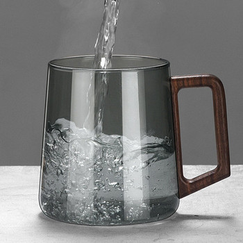 350/450 ML Високо боросиликатно стъкло от три части Чаша за чай с мехурчета Чаша за чай за пиене на офис Домакинска чаша за чай Подарък