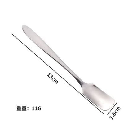 Minunate linguri de gheață cu flori curcubeu din oțel inoxidabil 410, cu oglindă, amestecare, amestecare, băutură, înghețată, desert, lingură de ceai