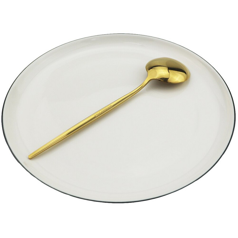 Accesorii de bucătărie Tacâmuri 6 buc. Lingură de ceai din oțel inoxidabil curcubeu Linguri de înghețată pentru desert Linguri de cafea lustruite pentru amestecare