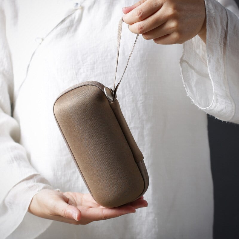 Kinijos Gaiwan arbatos rinkinys Kung Fu puodelis baltos keramikos baltos arbatos indai su 4 puodeliais arbatos rinkiniais nešiojamas kelioninis arbatos rinkinys su kelioniniu krepšiu