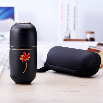 Koncentrična šalica Prijenosni pribor za čaj Keramički kung fu putni set za čaj Šalica u japanskom stilu Čajnik na otvorenom Ceremonija kuhalo za vodu