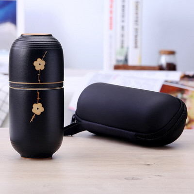 Koncentrična šalica Prijenosni pribor za čaj Keramički kung fu putni set za čaj Šalica u japanskom stilu Čajnik na otvorenom Ceremonija kuhalo za vodu