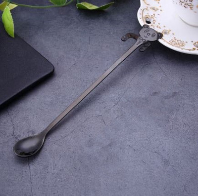 4 бр./компл. Мини лъжици за мечки от неръждаема стомана за кафе, чай, десертна напитка, лъжица, комплект прибори за хранене, кухненски консумативи