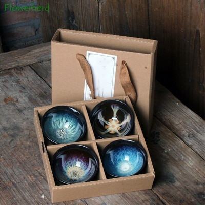 Tējas komplekti Keramikas porcelāna tējas krūzes bļoda Tējas trauki Galda trauki Smilšu zelta glazūra Master cepure tējas krūze Kung Fu tējas krūzes komplekts