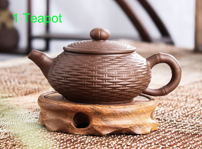 Set de ceai creativ Filtru de ceainic Ceainic Frumuseți Articole de mână din lut violet Ceaiuri personalizate Cadouri Set de băuturi Cupă Puer