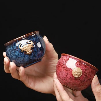 Κεραμικό μπολ τσαγιού 200 ml Teaware Jun Kiln Change Glaze Master Hat Tea Cup Kung Fu Tea Cup