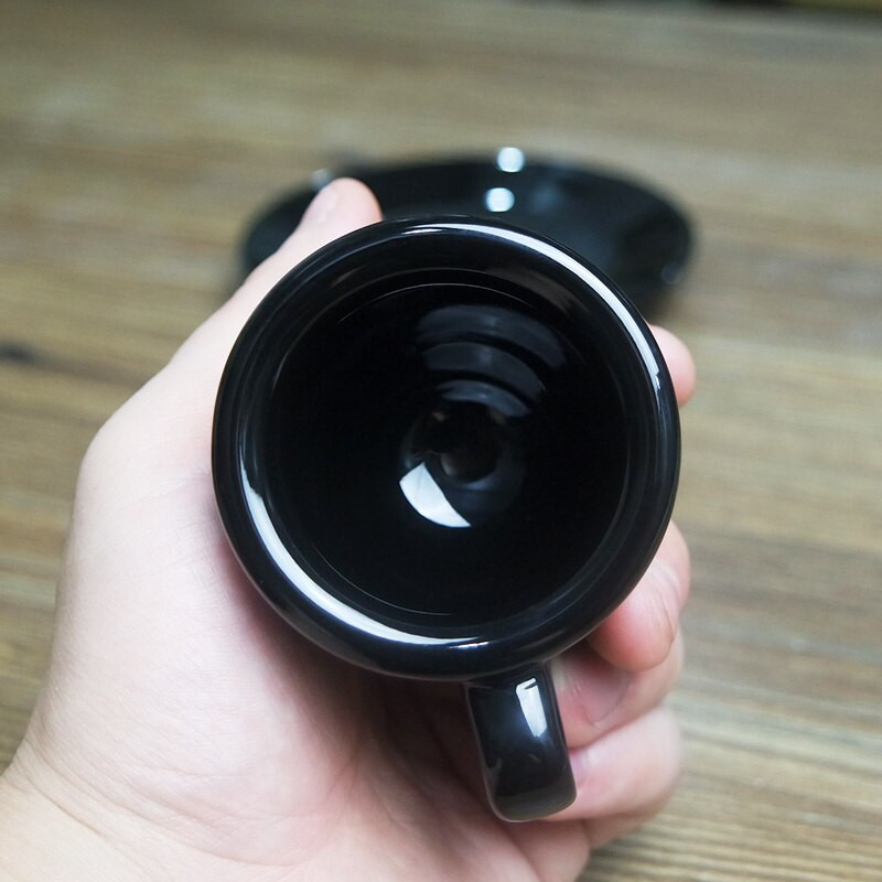 „Nuova Point“ profesionalų varžybų lygis espreso puodelis storas kavinė Espresso puodelis kavos puodelis lėkštė Turkijos kavos puodelių rinkiniai