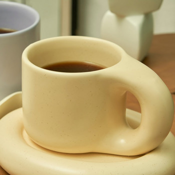 Κεραμική κούπα Floriddle με φλιτζάνια και πιατάκια καφέ στο σπίτι του γραφείου Φλιτζάνι τσαγιού Φλιτζάνια καφέ Κορεατική κούπα Κεραμικό πιάτο