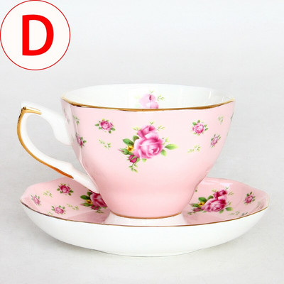 Set šalica za kavu Europski koštani porculan engleski stil Poslijepodnevni set za čaj šalica za kavu tanjurić Dessert