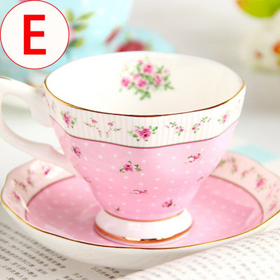 Set šalica za kavu Europski koštani porculan engleski stil Poslijepodnevni set za čaj šalica za kavu tanjurić Dessert