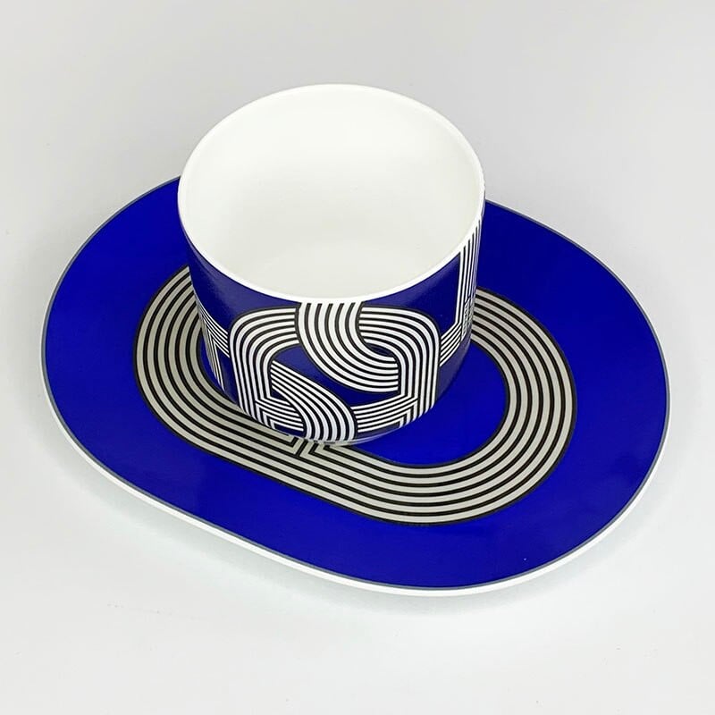 Комплект сервизи Creative Rainbow Runway Комплект чинии от костен порцелан и чаши за кафе Следобеден висок клас Подарък за дома