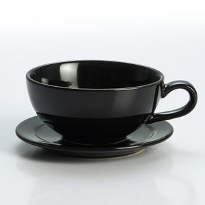 Šareni set za kavu novog dizajna, šalica za kavu i tanjurić, šalica s niskim procelanom za kavu i latte 250 ml