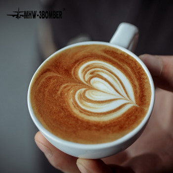 Coffee Distributor Latte Cup and Saucer Ceramic Cups Espresso Σετ 60ml Chic Restaurant Cafe Bar Αξεσουάρ σπιτιού Barista Tools