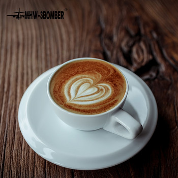 Coffee Distributor Latte Cup and Saucer Ceramic Cups Espresso Σετ 60ml Chic Restaurant Cafe Bar Αξεσουάρ σπιτιού Barista Tools