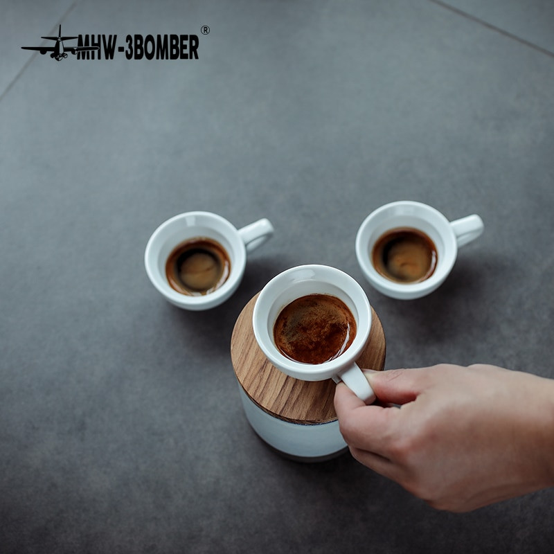 Distributer kave Šalica i tanjurić za kavu Keramičke šalice za espresso Set 60 ml Chic Restoran Kafe bar Kućni dodaci Alati za bariste