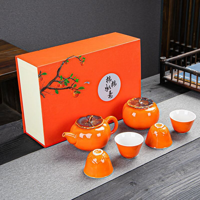 Set de ceai din porțelan din ceramică, ceainic, ceainic, ceainic, ceainic, pește, celadon, set de ceai, ceainic, creativ, kung fu, ceai, ceainic, set de 6 cani de ceai