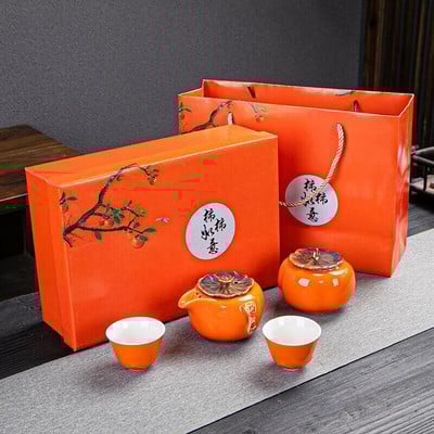 Set de ceai din porțelan din ceramică, ceainic, ceainic, ceainic, ceainic, pește, celadon, set de ceai, ceainic, creativ, kung fu, ceai, ceainic, set de 6 cani de ceai