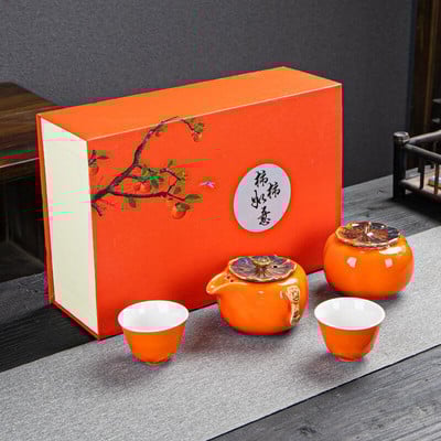 Set de ceai din porțelan din ceramică, ceainic, ceainic, ceainic, ceainic, pește, celadon, set de ceai, ceainic, creativ, kung fu, ceai, ceainic, set de 6 cani de ceai