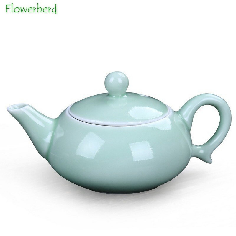 Set de ceai din porțelan din ceramică, ceainic, ceainic, ceainic, ceainic, pește, celadon, set de ceai, ceainic, creativ, kung fu, ceai, ceainic, set de 6 cani de ceai