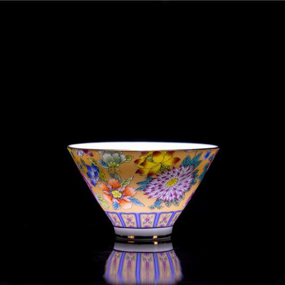 4 kom/set Jingdezhen Izvrsna pastelna šalica za čaj Keramička ručno oslikana šalica za čaj Master Cup Personal Cup Uredski kućanski set za čaj