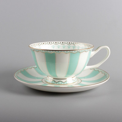 HOUSEEYOU European Rainbow Bone China, ceașcă de cafea, set de farfurii, ceașcă creativă din ceramică, ceașcă de ceai de Valentine din porțelan avansat
