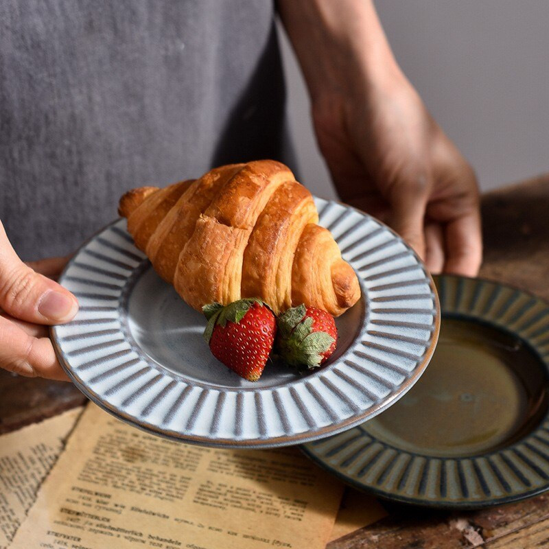 Kiln Change Ретро керамична чаша за кафе и комплект чинии Creative Hand Gift Cups Следобеден чай Pull Flower Mug Чаши за кафе на едро