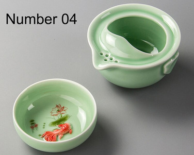 Keramická čajová súprava obsahuje 1 kanvicu a 1 šálku, vysoko kvalitný elegantný gaiwan, krásnu a jednoduchú kanvicu na čaj, kung-fu čajovú súpravu