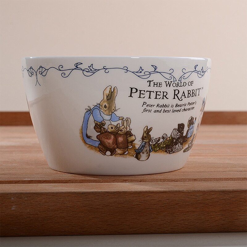 Kvalitný kreslený králik v anglickom štýle, 2 ks/sada kostného porcelánu, kávových šálok, čajových podšálok, 250 ml, keramický riad, darček do kuchyne