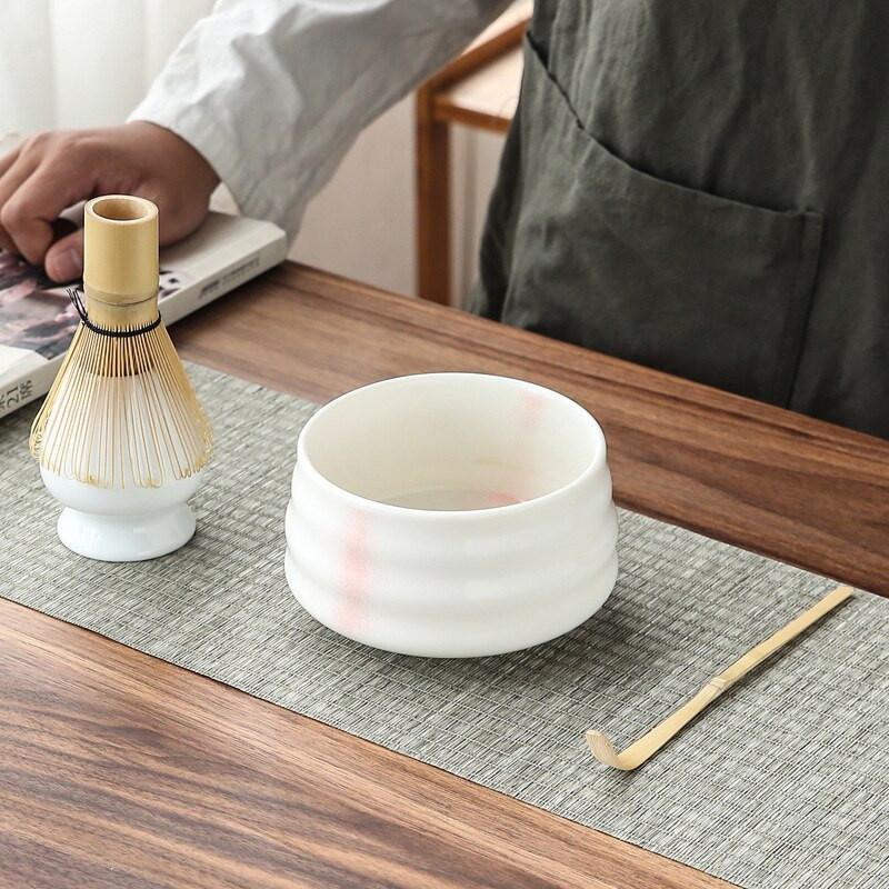 Ľahko čistiteľná súprava na čaj Matcha, stojan na náradie, domáca miska, metlička, naberačka, darčekový obrad, tradičné japonské čajové súpravy, príslušenstvo, ručne vyrábané