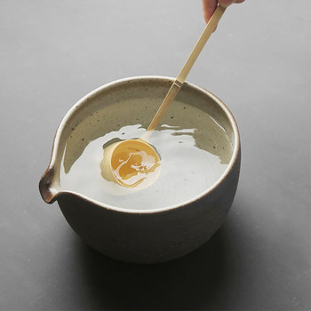 Ιαπωνικό παραδοσιακό σετ Matcha Υψηλής ποιότητας Μπολ Τσάι Matcha Χειροποίητο Πέτρινο Τσαγιού και Μπολ Τσαγιού Κεραμικό Μπολ Μίξερ Matcha