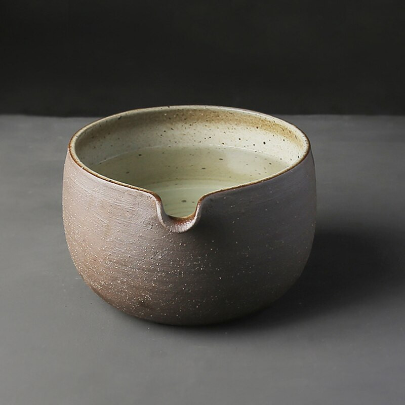 Japoniškas tradicinis „Matcha“ rinkinys Aukštos kokybės „Matcha“ arbatos dubuo Rankų darbo iš akmens masės arbatos puodas ir arbatos dubuo Keraminis „Matcha“ maišymo dubuo
